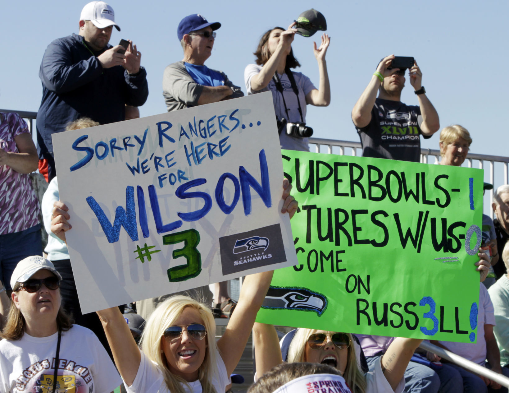 Fans cheer on Wilson